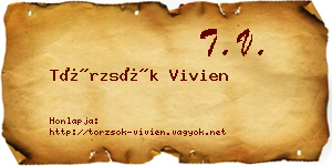 Törzsök Vivien névjegykártya