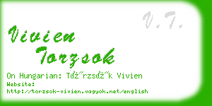 vivien torzsok business card